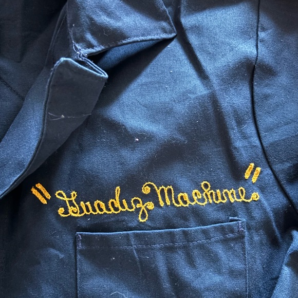 Coveralls size 42 large patch on back says “men at work” - Picture 2 of 5